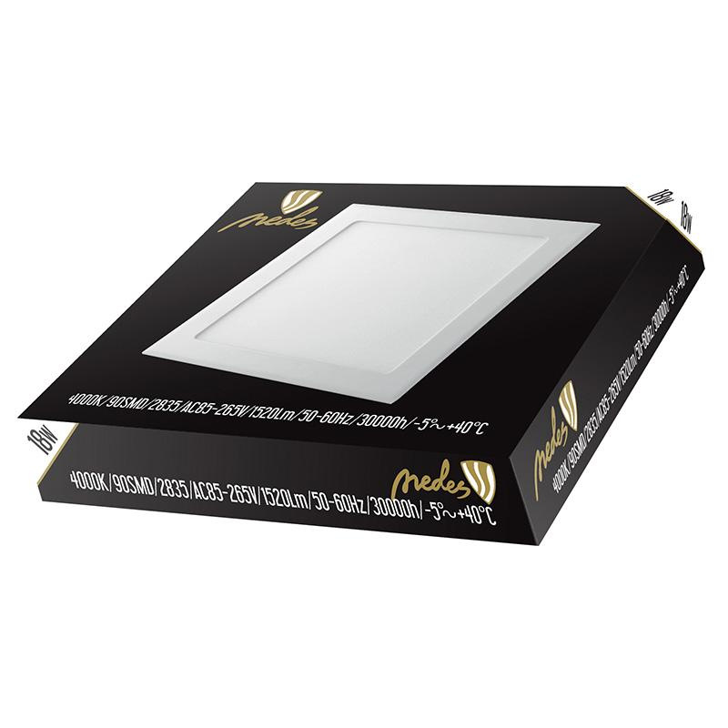 LED vsadený panel 18W / PS / SMD / 4000K / WH - LPL224 6