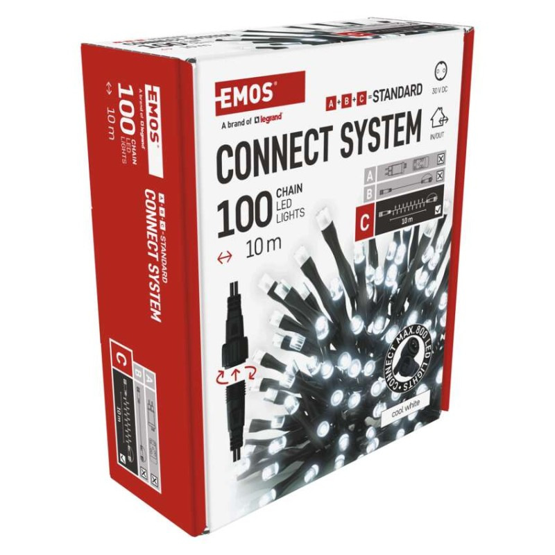 Vian. súprava 100-LED 10M IP44 CW D1AC03 14