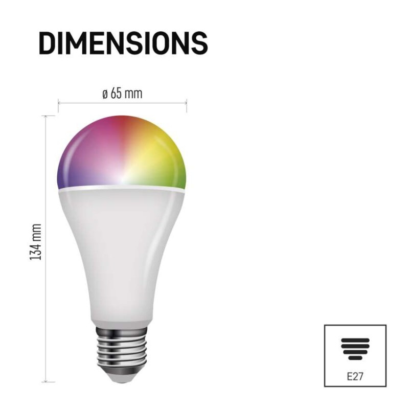 LED GOSMART A65 14W(94W)1400lmE27 ZIGBEE 2