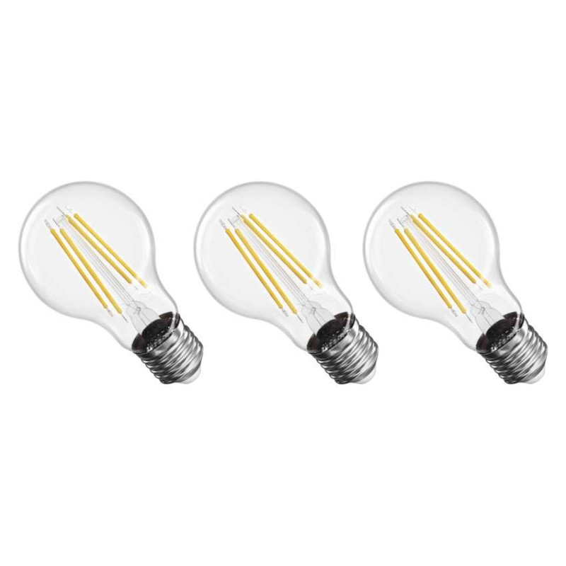 LED FLM A60 3,8W(60W) 806lm E27 WW 3PC 7