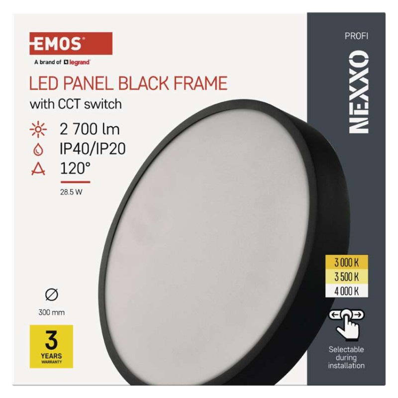 LED SVÍTIDLO NEXXO PŘ.KR 28,5W 2700LM IP 10