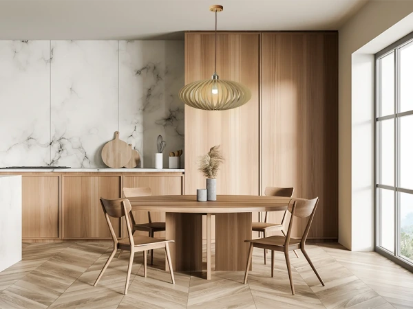 Závesný luster z masívneho dreva E27 / 450 - WRE121 1