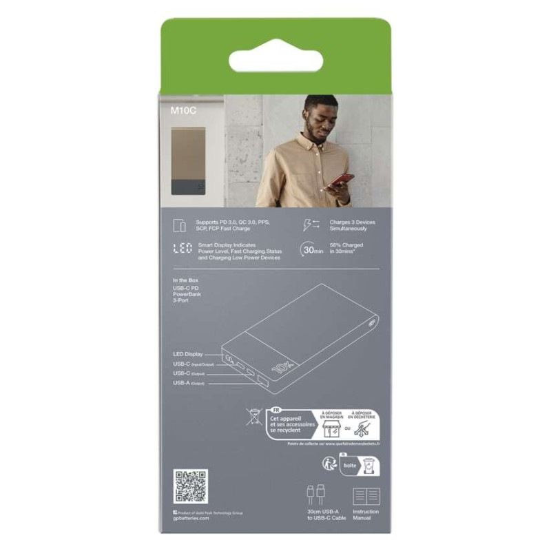 GP PowerBank M2+ Series 10000mAh M10C Bé 5