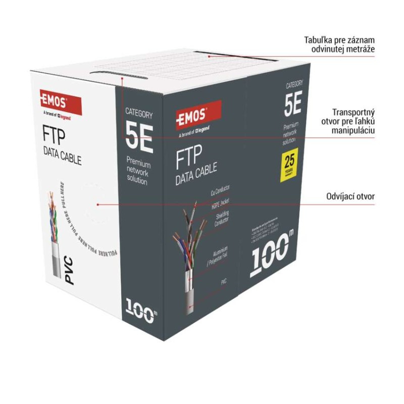 FTP KABEL CAT5E PVC 100M 2