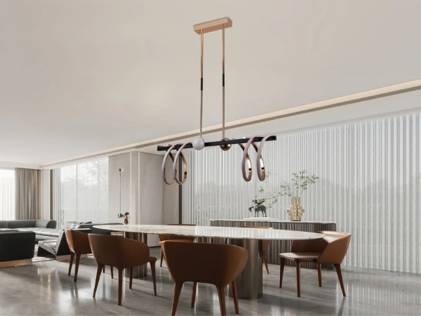 LED závesné svietidlo na tyči + diaľkový ovládač 105W - J4344/GCH 7