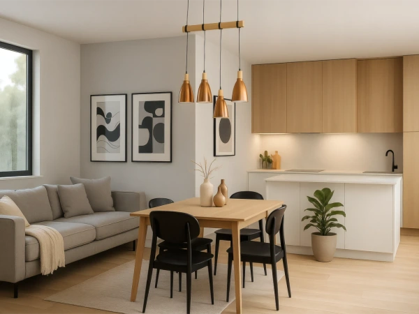 Závesné medené kovové svietidlo 4 x E27 - ME0413-4/B 7