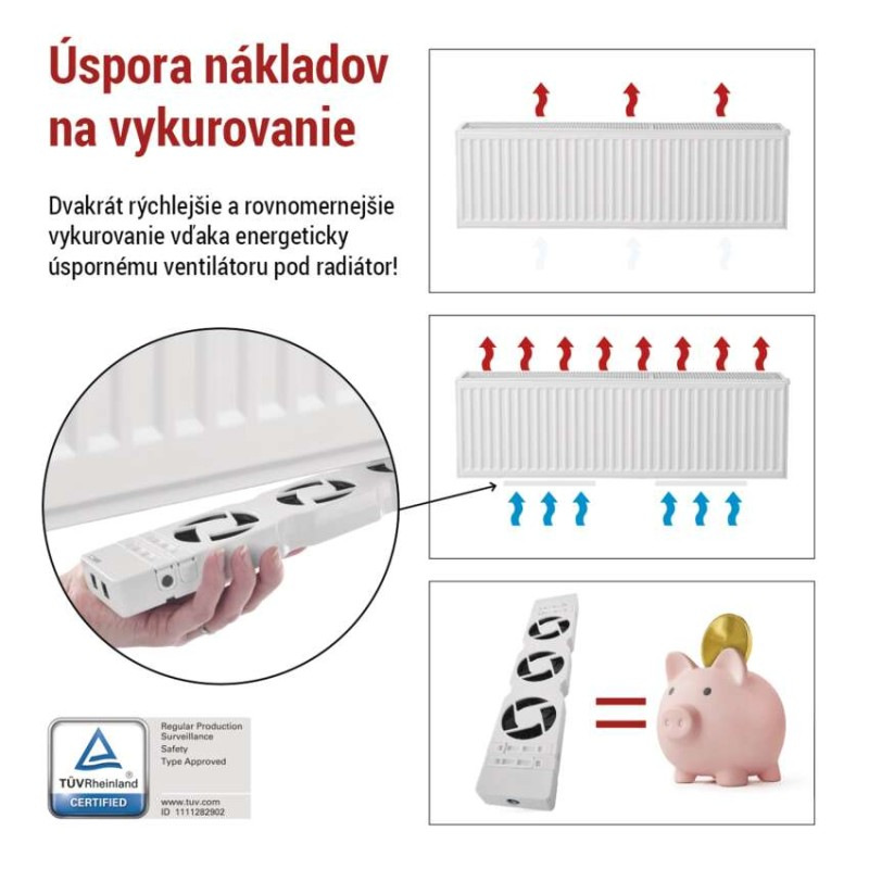VENTILÁTOR POD RADIÁTOR MONO P56PR1
