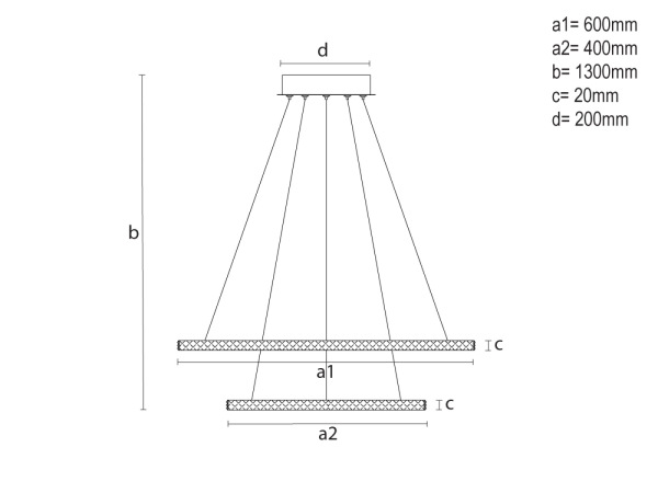 LED závesné svietidlo s diaľkovým ovládačom 150W - TA2314/W 10