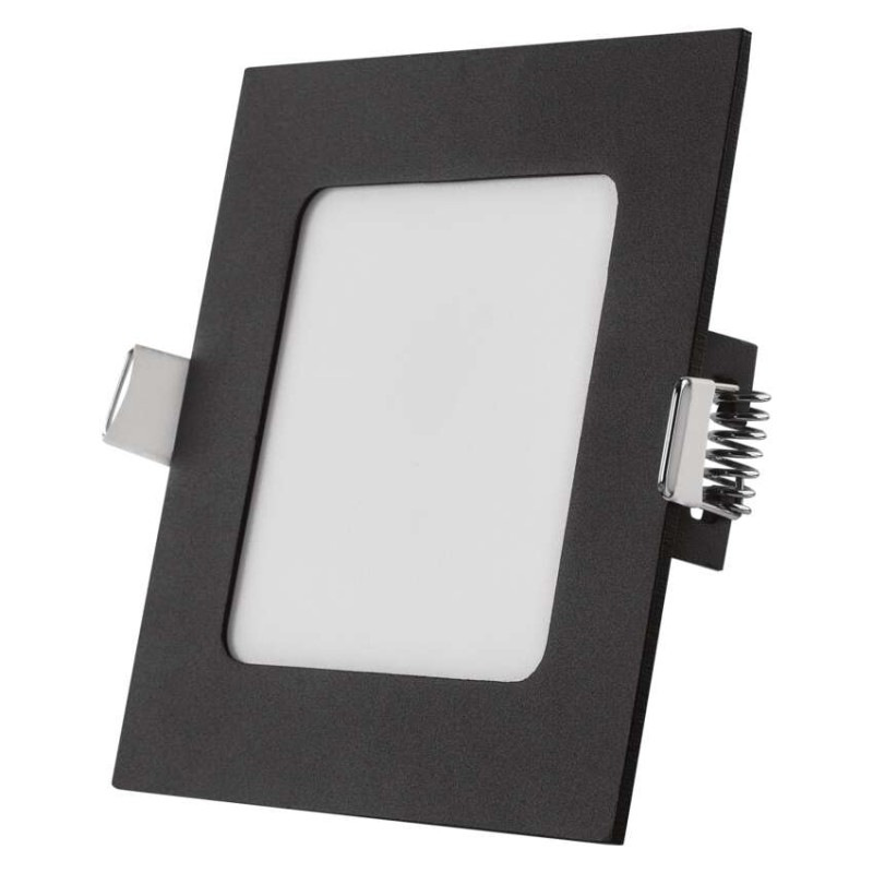 LED panel vstavaný štvorec NEXXO 7W, čierny  ZD2323