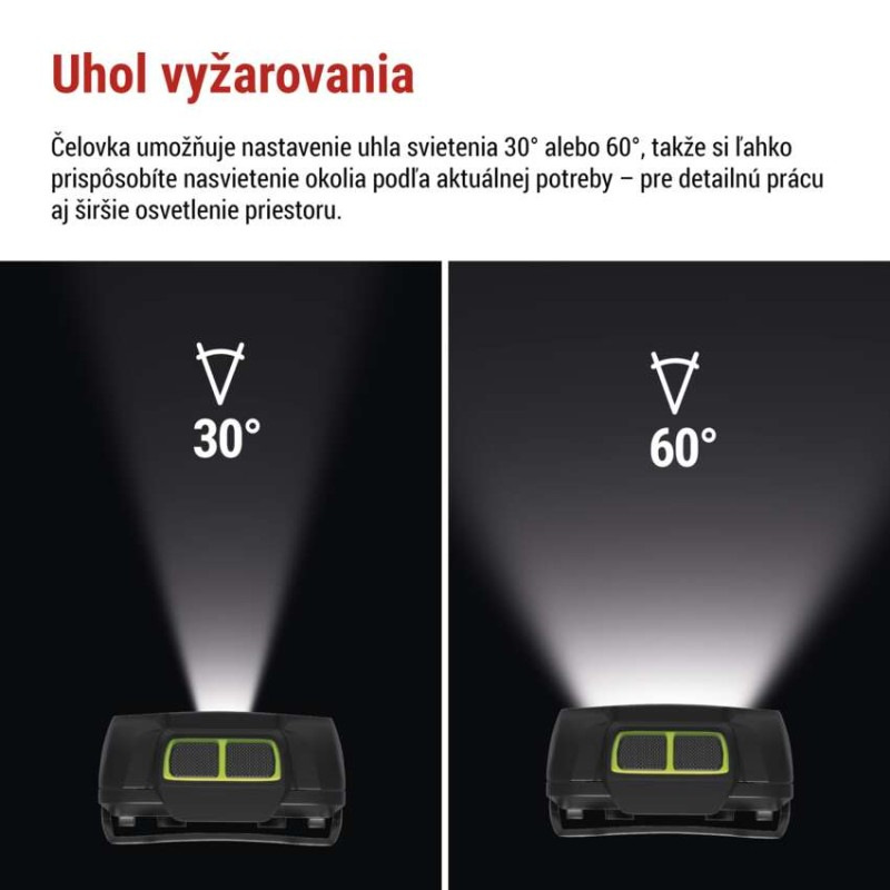 Čelovka LED nabíjateľná, 550lm, 3xAAA P3546 5
