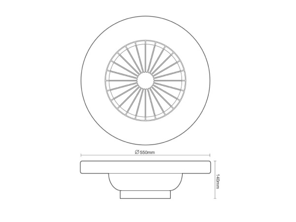 LED stropné svietidlo + stropný ventilátor + diaľkový ovládač 72W - LCL6352 4