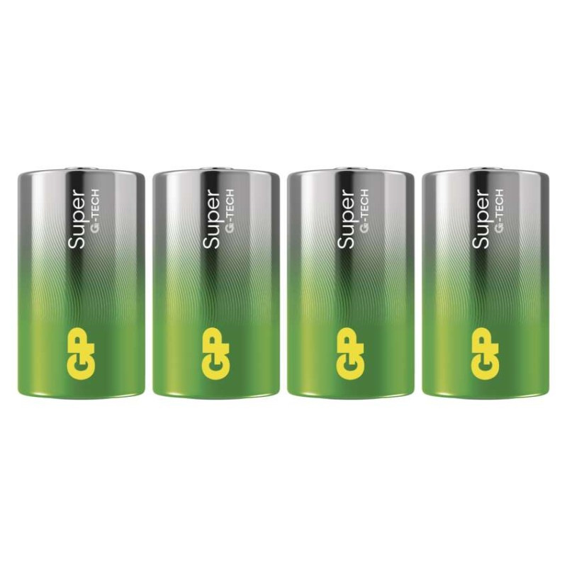 GP alk. bat. SUPER D (LR20) 4SH