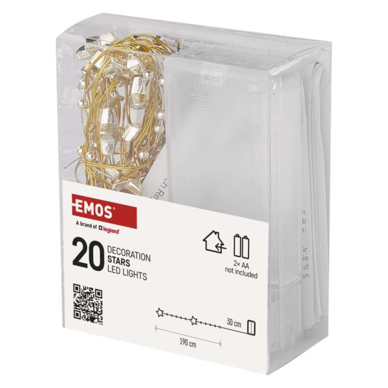 VIANOCE Girlanda Hviezda Gold 20LED 1