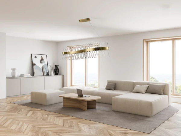 LED krištáľové svietidlo + diaľkový ovládač 95W - J6306/C 6