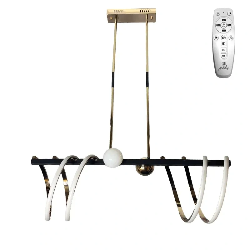 LED závesné svietidlo na tyči + diaľkový ovládač 105W - J4344/GCH 4