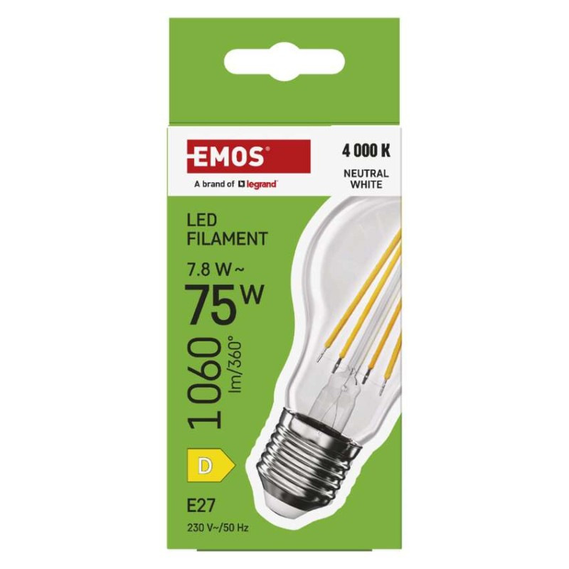 LED FLM A60 7,8W(75W) 1 060lm E27 NW 5