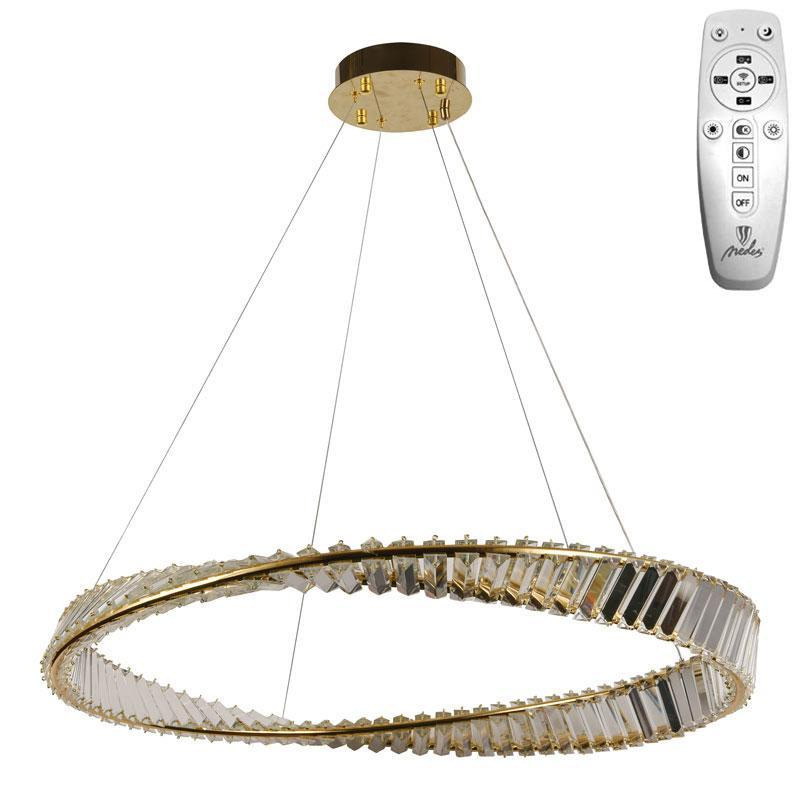 LED krištáľový luster + diaľkový ovládač 50W - J6350/GCH 11