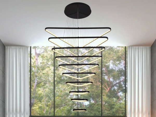 LED závesné svietidlo s diaľkovým ovládačom 385W - J4374/B 12