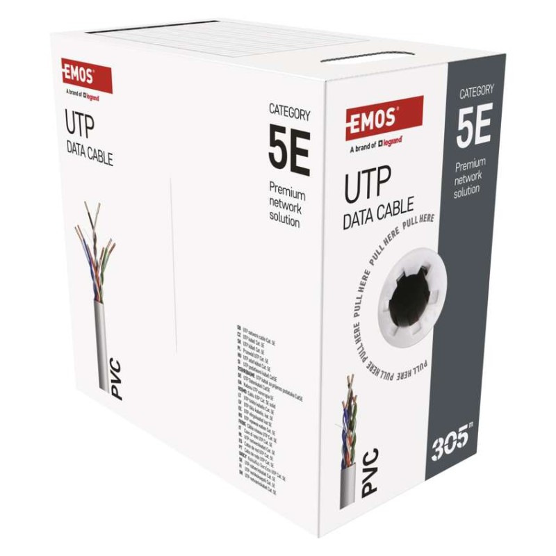 DATOVY KABEL CAT 5E UTP 305m 9