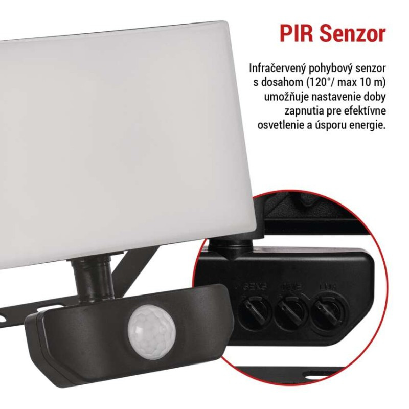 LED REFLEKTOR TAMBO 20W 2000LM PIR 7