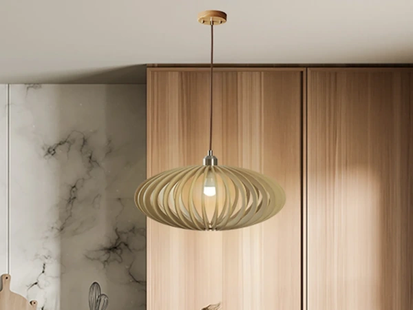 Závesný luster z masívneho dreva E27 / 450 - WRE121 8