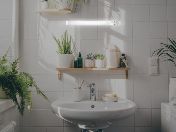 LED lineárne svietidlo so zásuvkou 15W / IP44 / 600 / CCT - LNL7621/WH 10