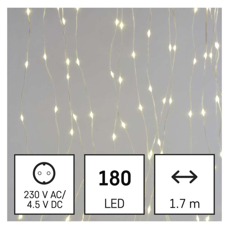 180LED NANO CURTAIN MF 1.7X1,5M WW 1