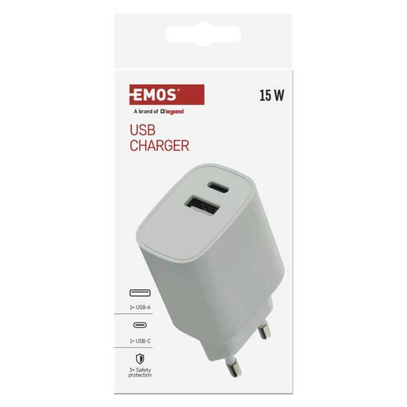 USB ADAPTÉR BASIC SÍŤ 15W; AC 7