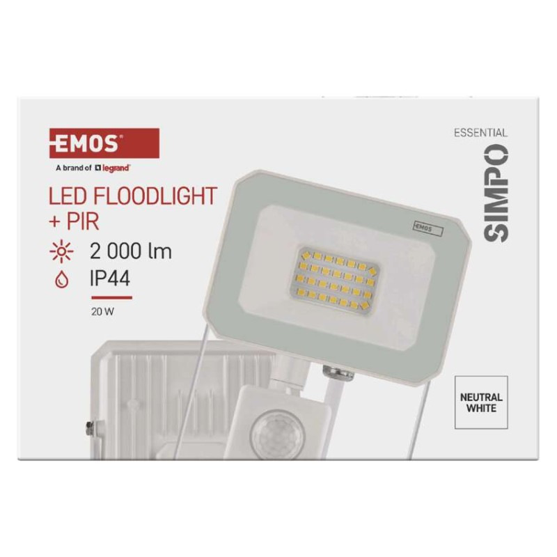 LED REFLEKTOR SIMPO 20W 2000LM IP44 NW P 7