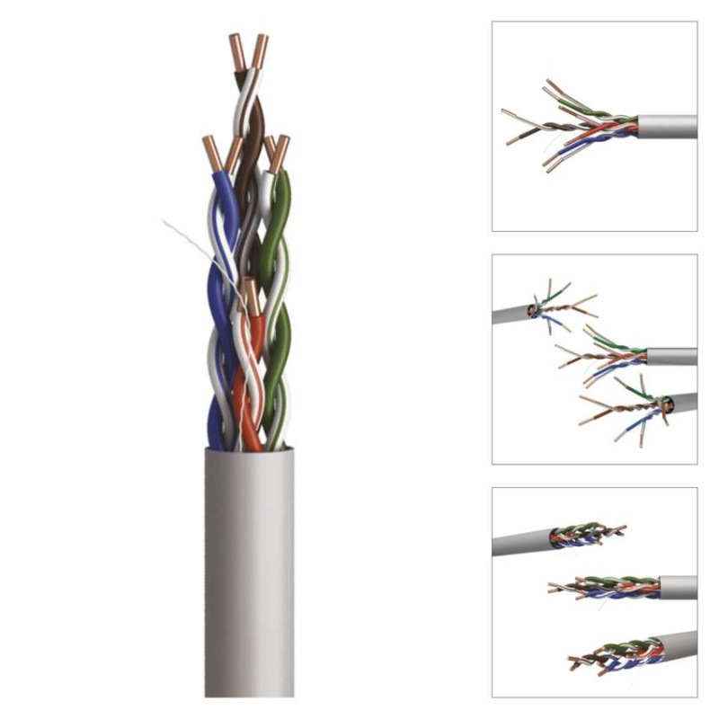 UTP KABEL CAT5E PVC BASIC 100M FOLIE 12