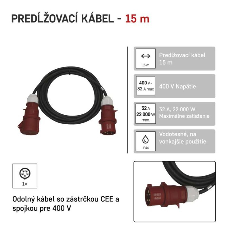 PRODL. 15M 3 F, 5x 32A, MAX 32A