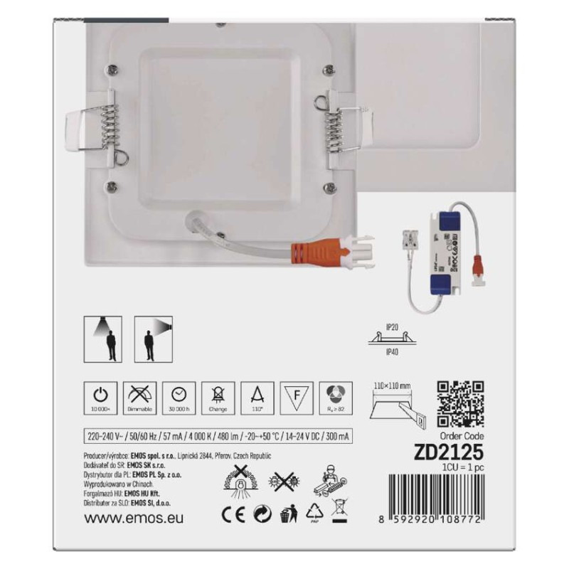 SVIETIDLO LED NEXXO VST.Š. 7W  ZD2125 8