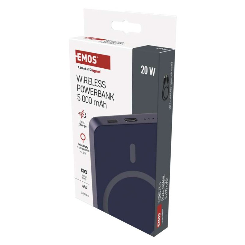 EMOS POWERBANKA WI 522 5000MAH MODRÁ 3