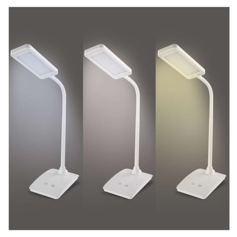 Stolná lampa LED EDDY 480lm, 6W, biela Z7599W EMOS 13