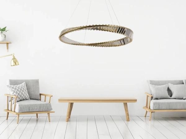 LED krištáľový luster + diaľkový ovládač 50W - J6350/GCH 5