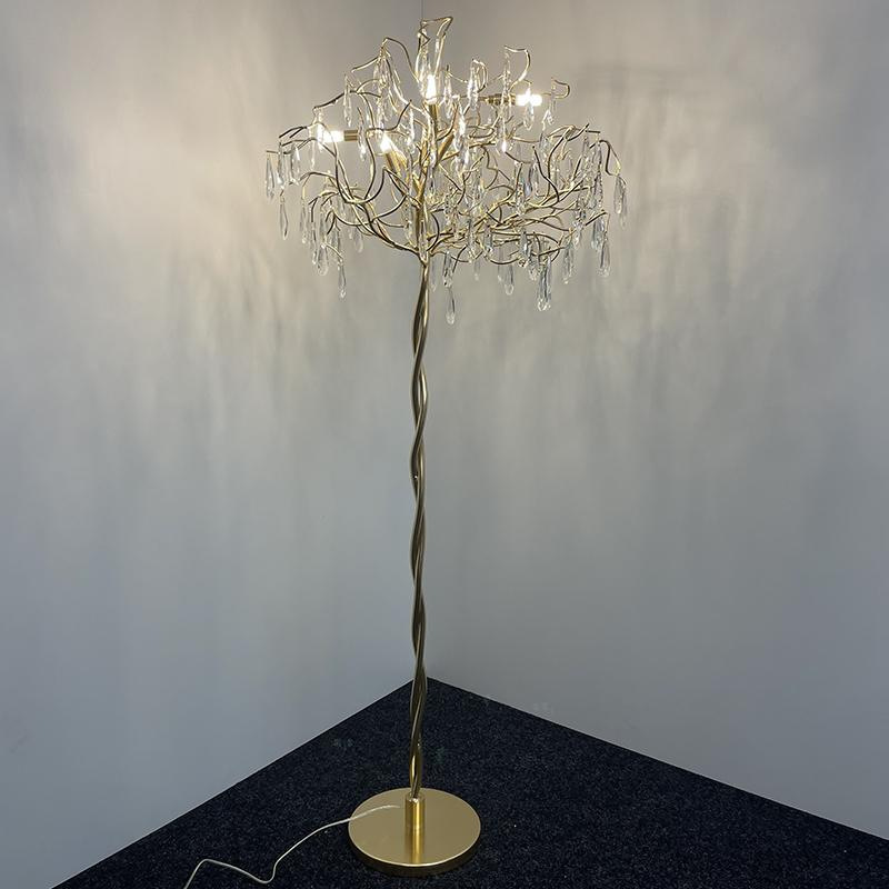 Luxusná krištáľová stojaca lampa 5 x G9 - CA061/F 1