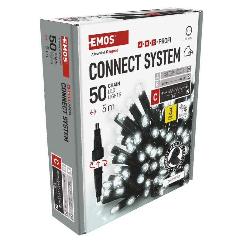 Vian. súprava Reťaz PROFI Connect50LED 5M 13