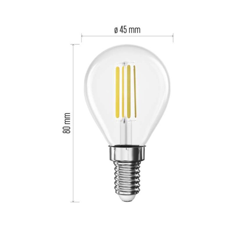 LED FLM MINI GL 5,9W(60W) 806lm E14 WW