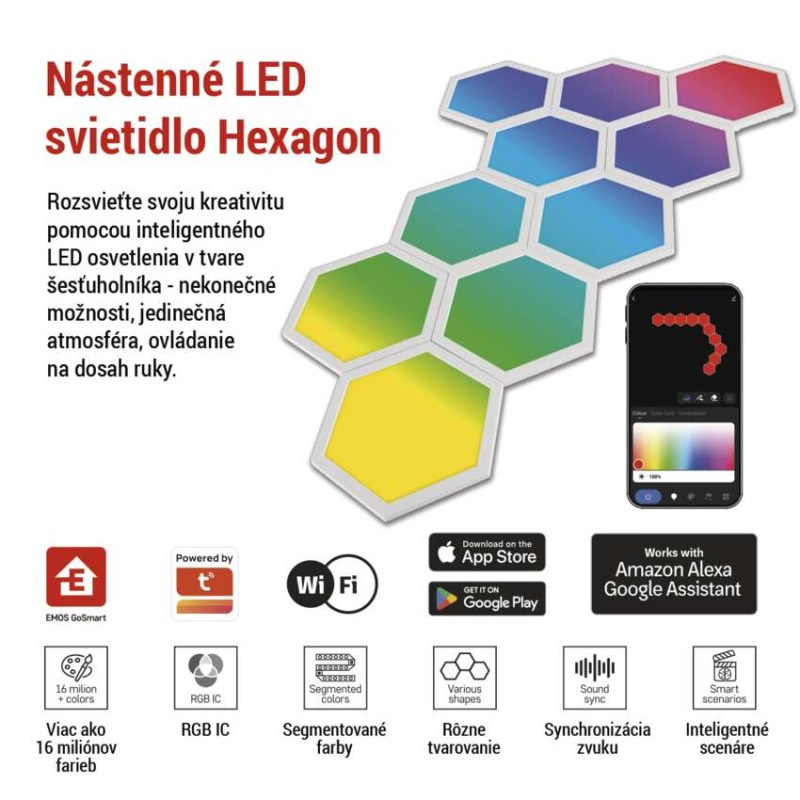 GOSMART WALL HEXAGONS (10pack) 1