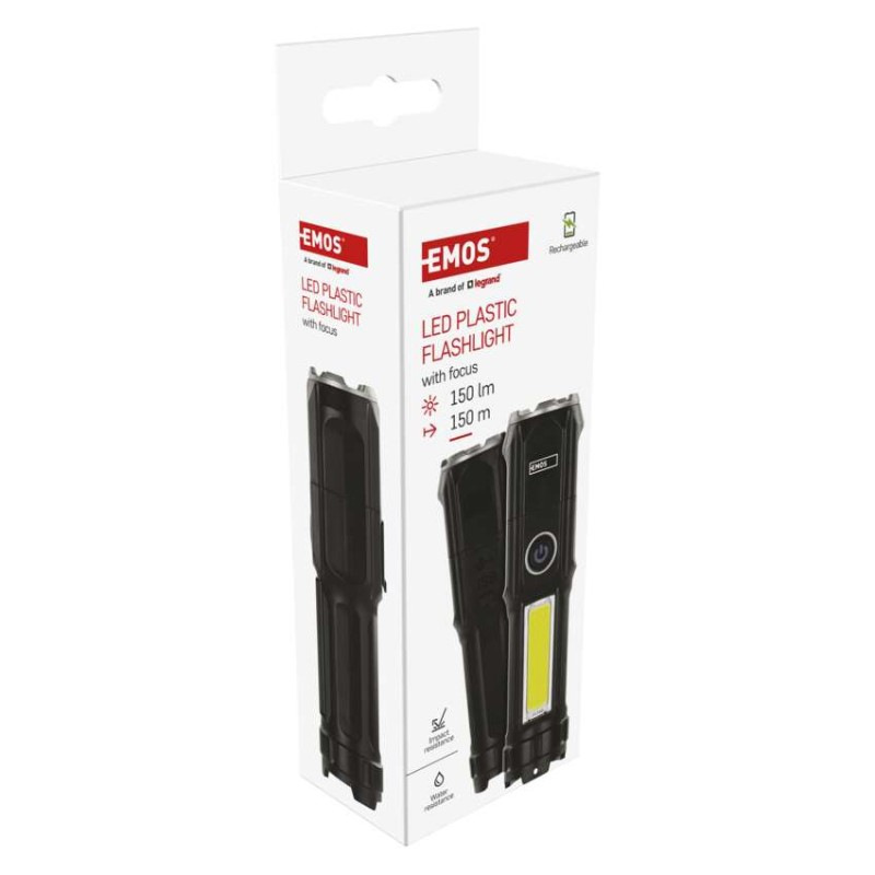 LED+COB LED NAB. SVÍTILNA 150lm 1 200mAh 9