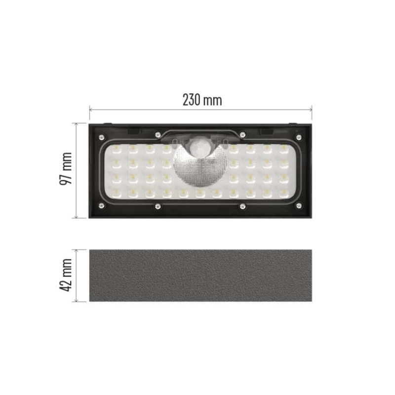 LED SOLARNÍ SVÍTIDLO BRIXO 900LM IP65 NW 4