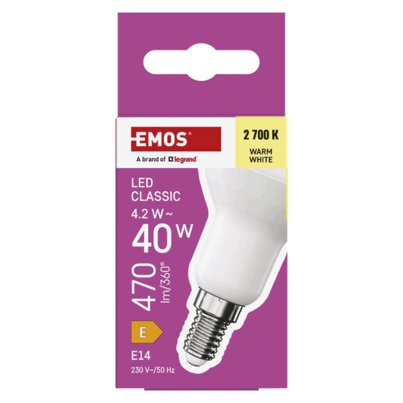 Žiarovka LED CLS R50 6W E14 WW  ZQ7220 6