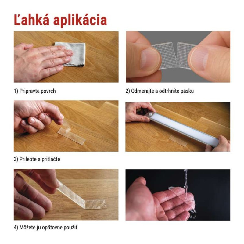 Páska obojstr. NANOGRID 19mmx3M, priehľadná EMOS F6301 3