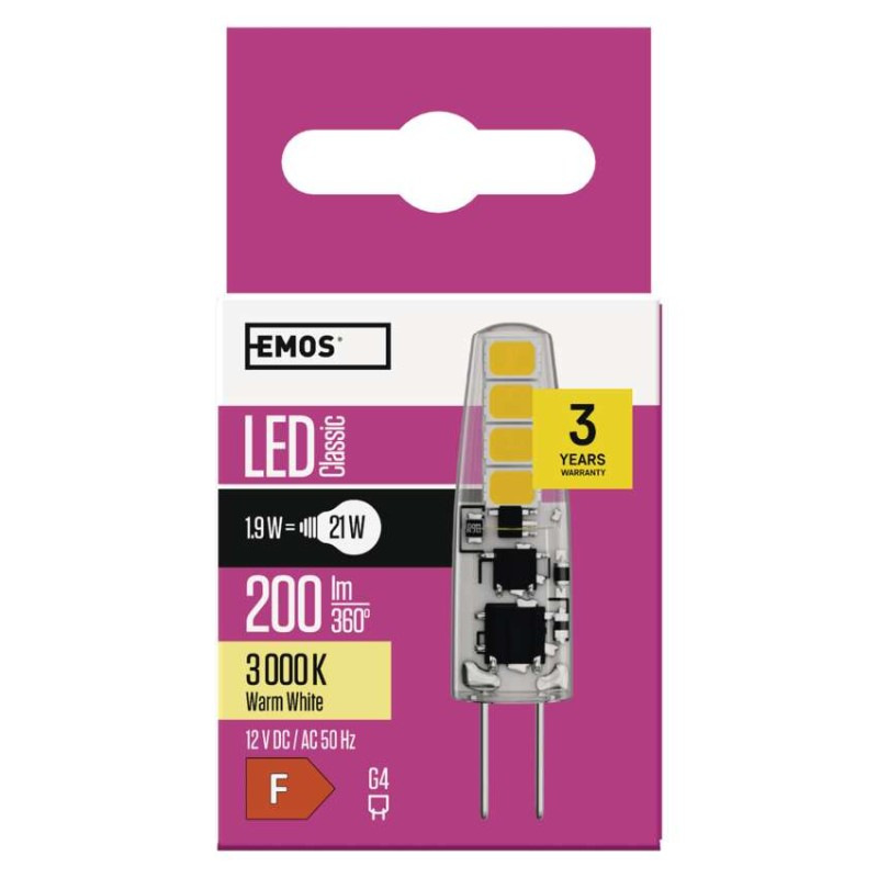 LED CLS JC A++ 2W G4 WW 10