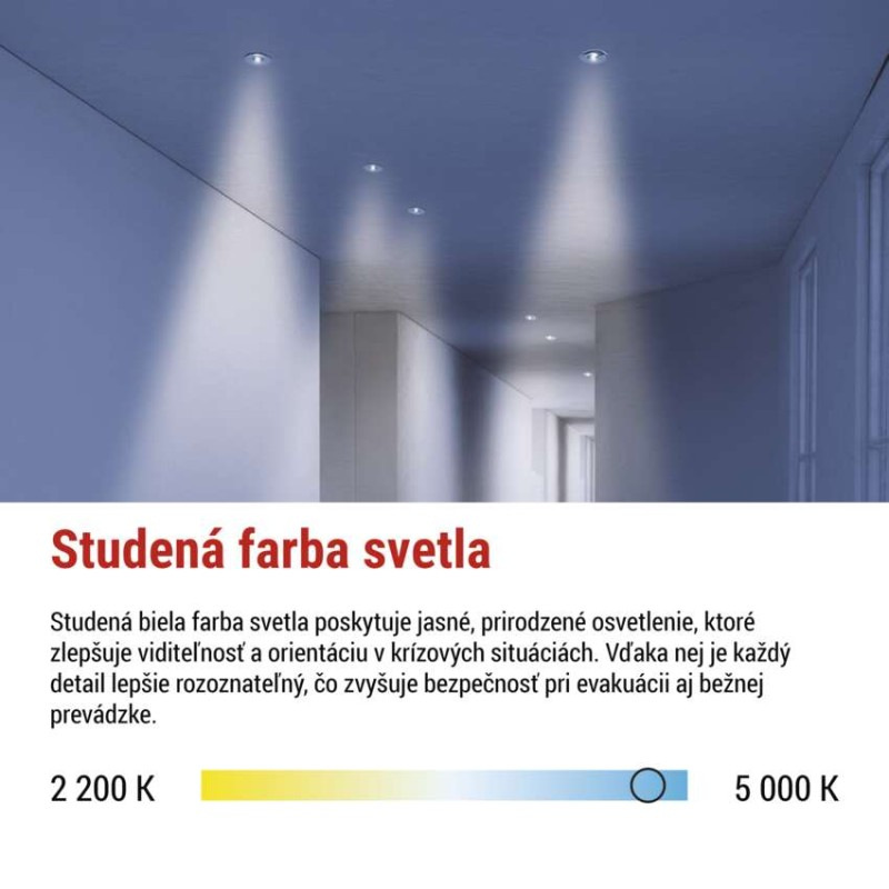NOUZOVÉ SVÍTIDLO ORSU 6W 450LM 3H MT 3