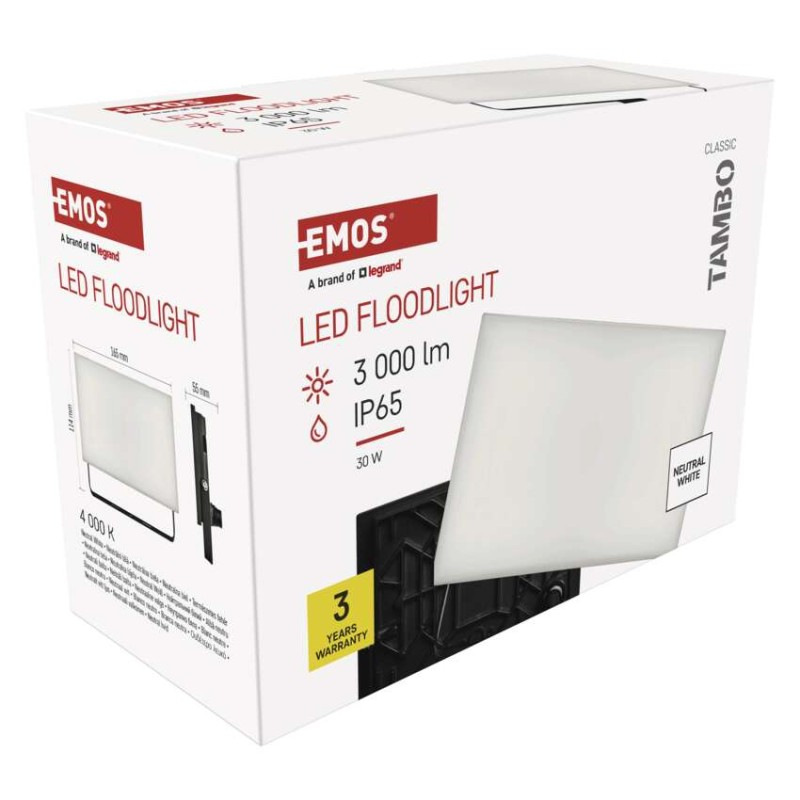 LED REFLEKTOR TAMBO 30W 3000LM IP65 14