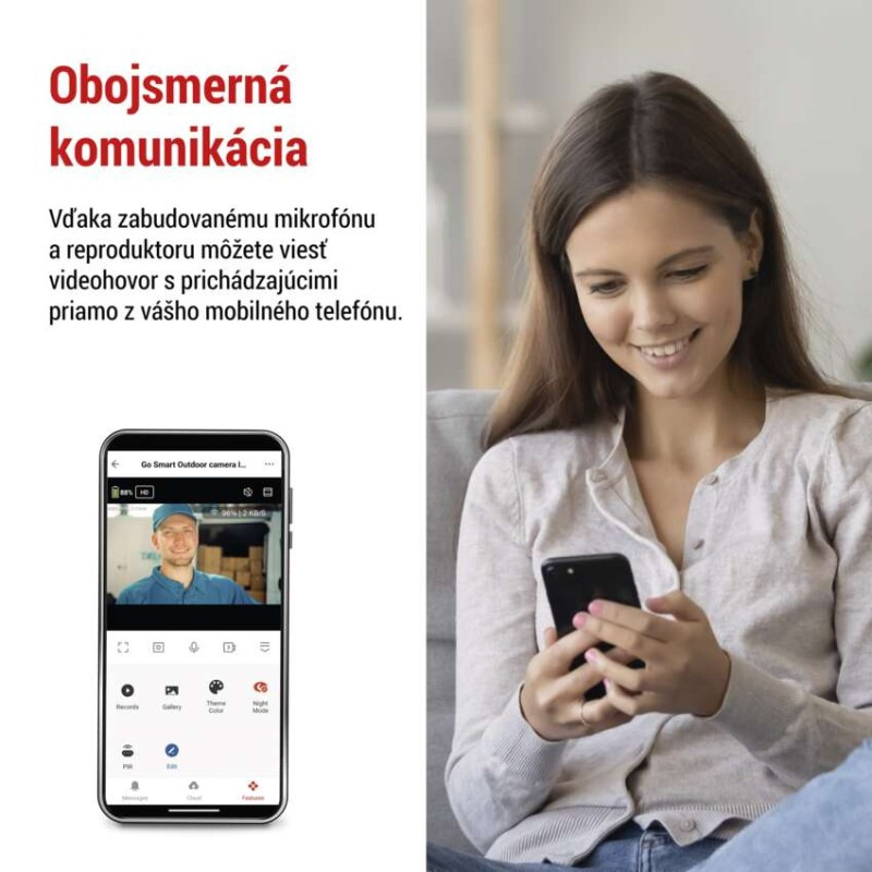 Kamera vonkajšia batériová GoSmart IP-600 EYE s Wi-Fi a solár. 5