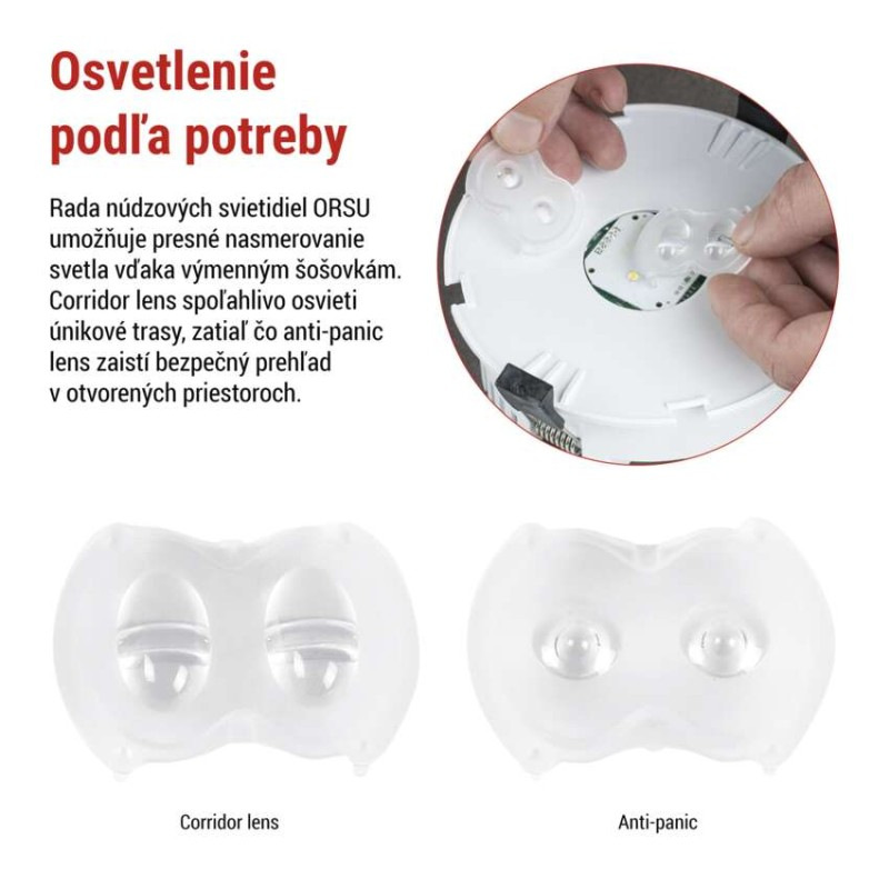 NOUZOVÉ SVÍTIDLO ORSU 6W 450LM 3H MT 2