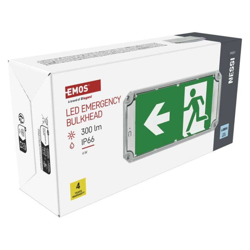 Núdzové svietidlo NESSI 4W 3hod. IP66 LED ZN2130 EMOS 13