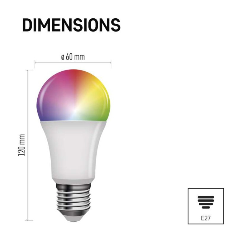 LED GOSMART A60 9W(60W)806lmE27 ZIGBEE 5